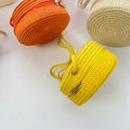 Foreign Trade Straw Woven Bag, Children's Bag, Travel Crossbody Bag, New Stylish And Cute Baby Bag For Boys And Girls, Versatile Small Shoulder Bag